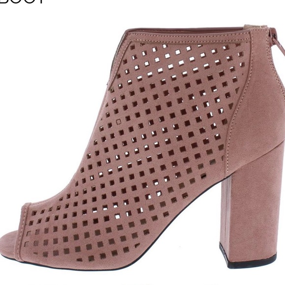 💥LAST PAIR SIZE 9💥MAUVE VEGAN SUEDE ANKLE BOOTS - Picture 8 of 8